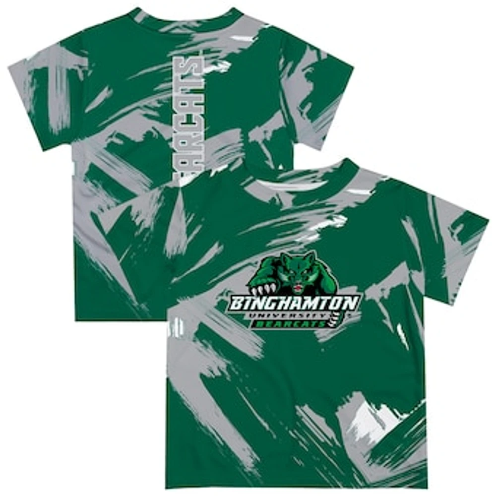 Youth Vive La Fete Green Binghamton Bearcats Paint Brush T-Shirt