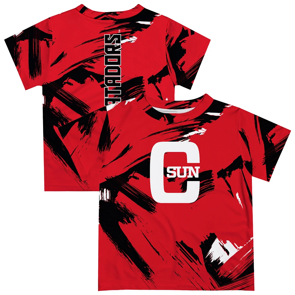 Youth Vive La Fete Red Cal State Northridge Matadors Paint Brush T-Shirt
