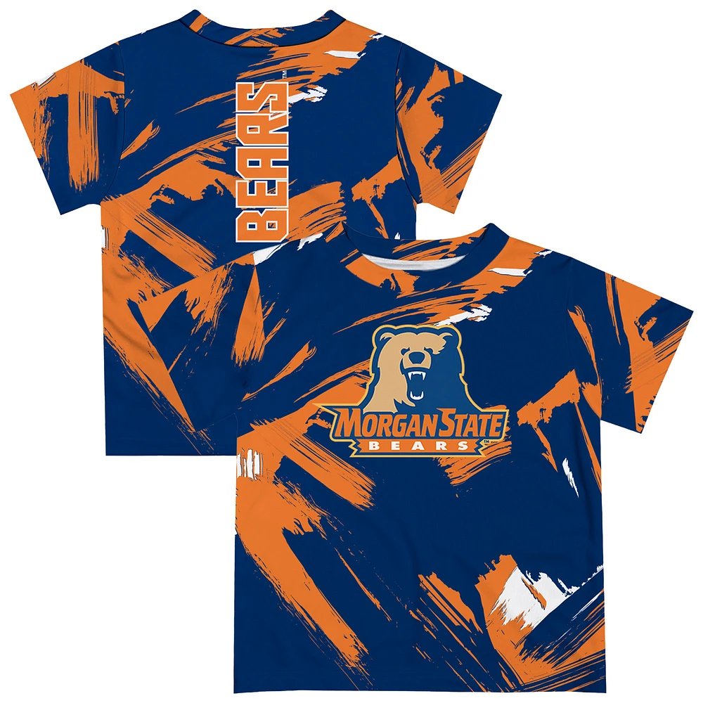Youth Vive La Fete Royal Morgan State Bears Paint Brush T-Shirt