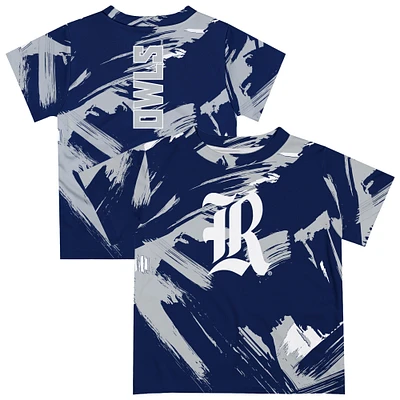 Youth Vive La Fete Navy Rice Owls Paint Brush T-Shirt