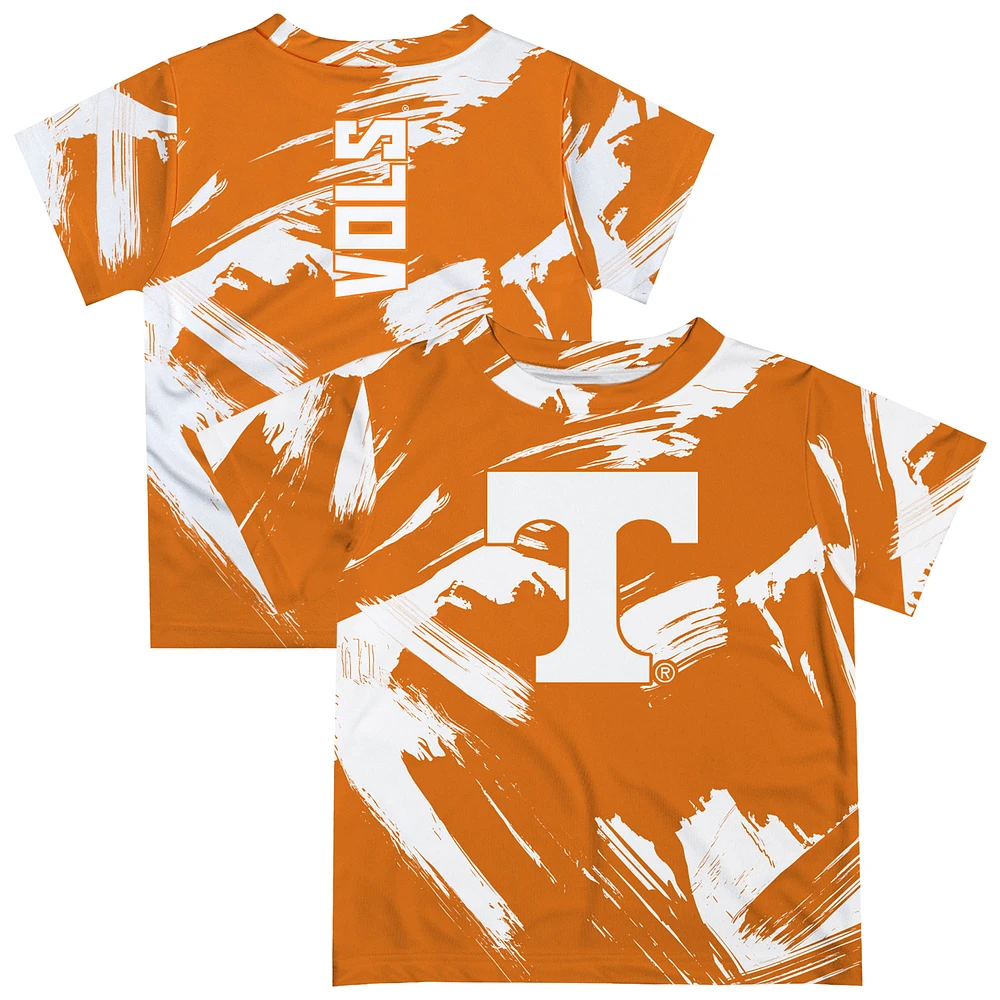 Youth Vive La Fete Tennessee Orange Volunteers Paint Brush T-Shirt