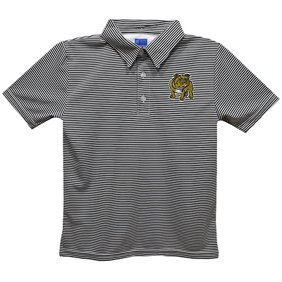 Toddler Vive La Fete Black Bryant Bulldogs Pencil Stripe Polo