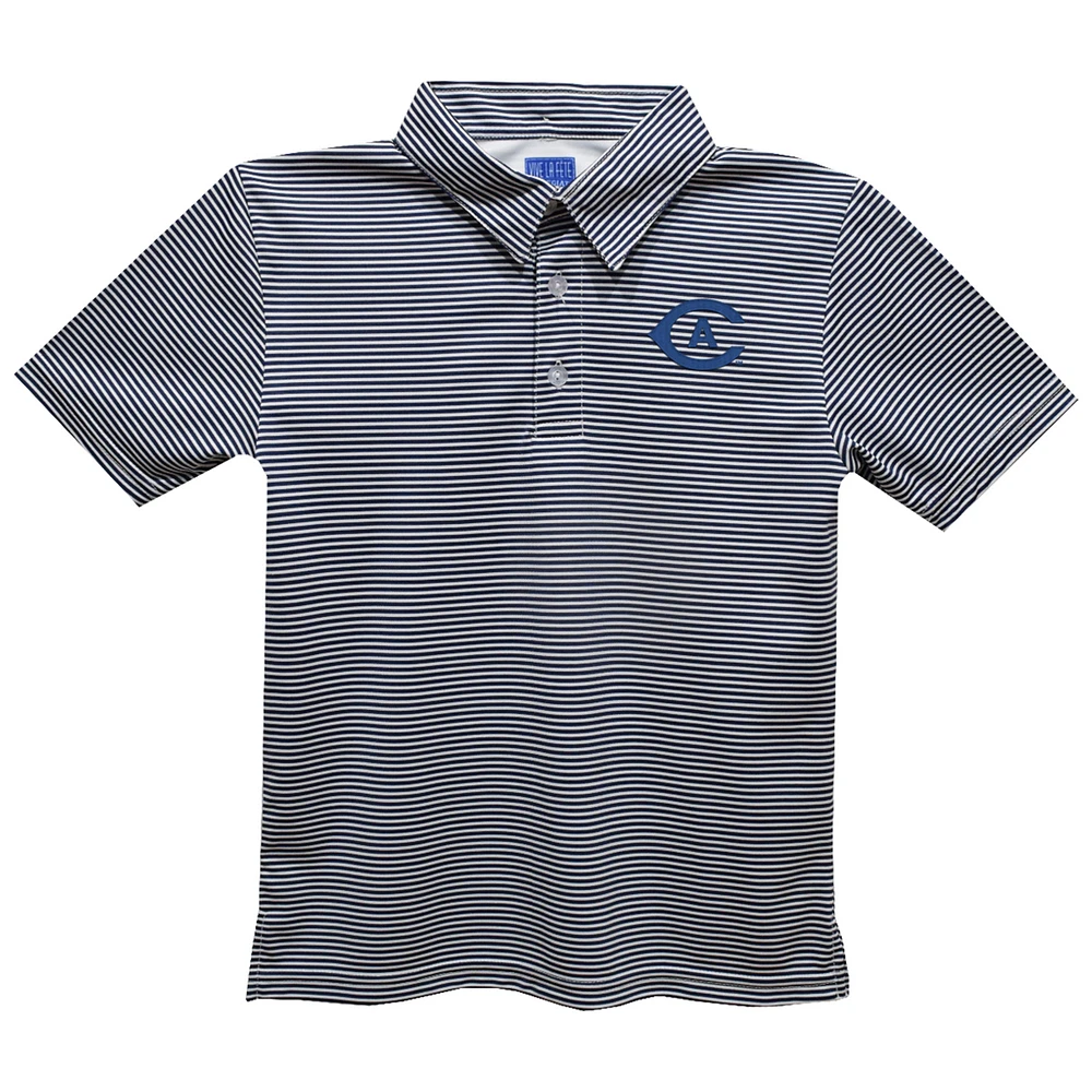 Toddler Vive La Fete Navy UC Davis Aggies Pencil Stripe Polo