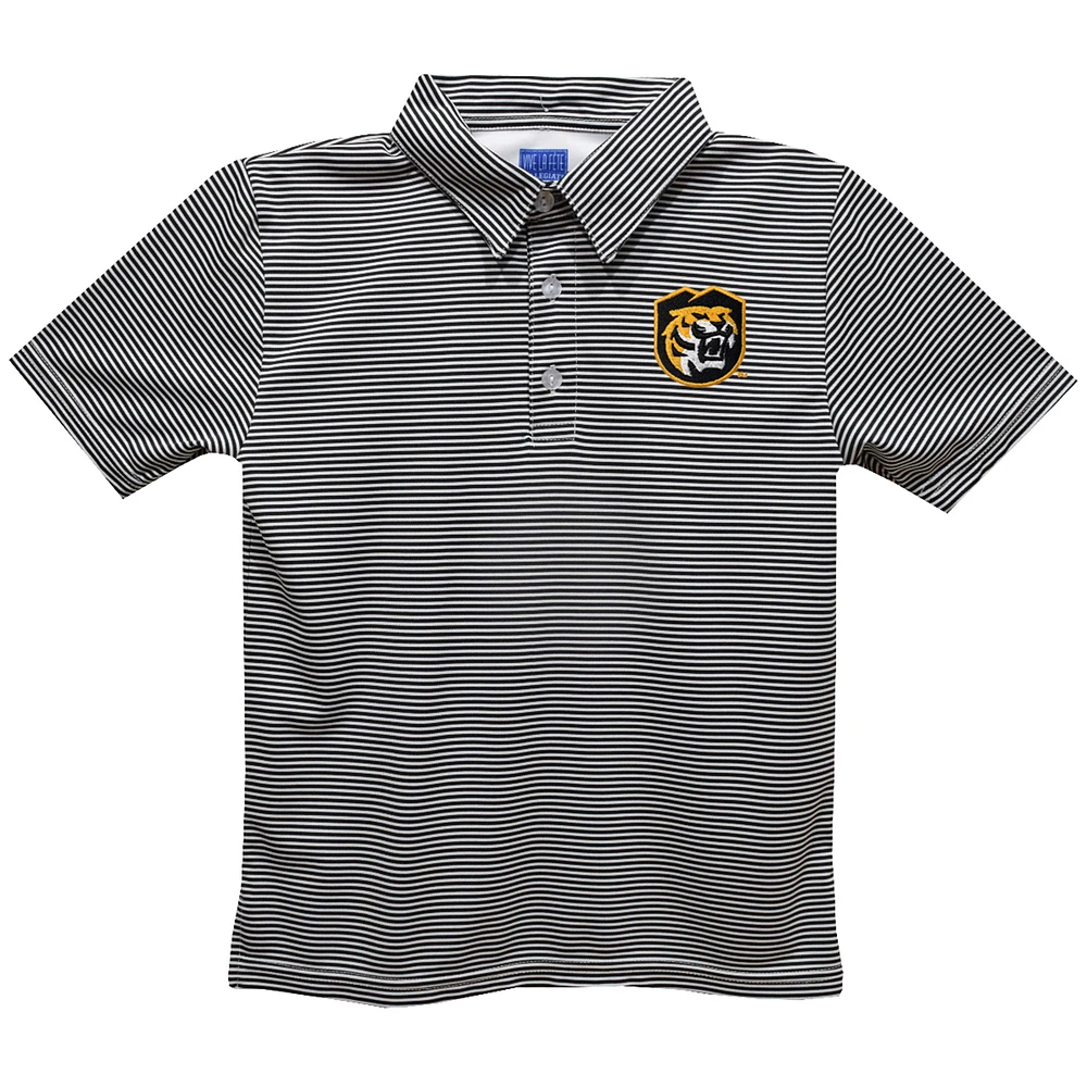 Toddler Vive La Fete Black Colorado College Tigers Pencil Stripe Polo
