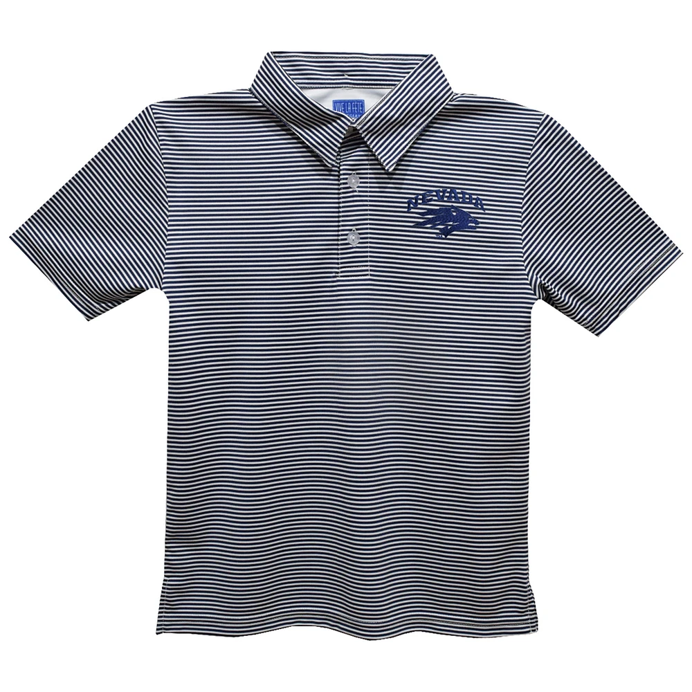 Toddler Vive La Fete Navy Nevada Wolf Pack Pencil Stripe Polo