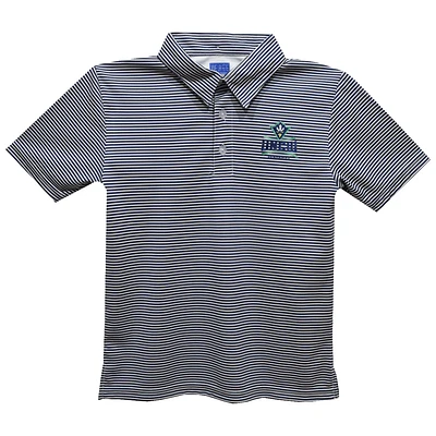 Toddler Vive La Fete Navy UNC Wilmington Seahawks Pencil Stripe Polo