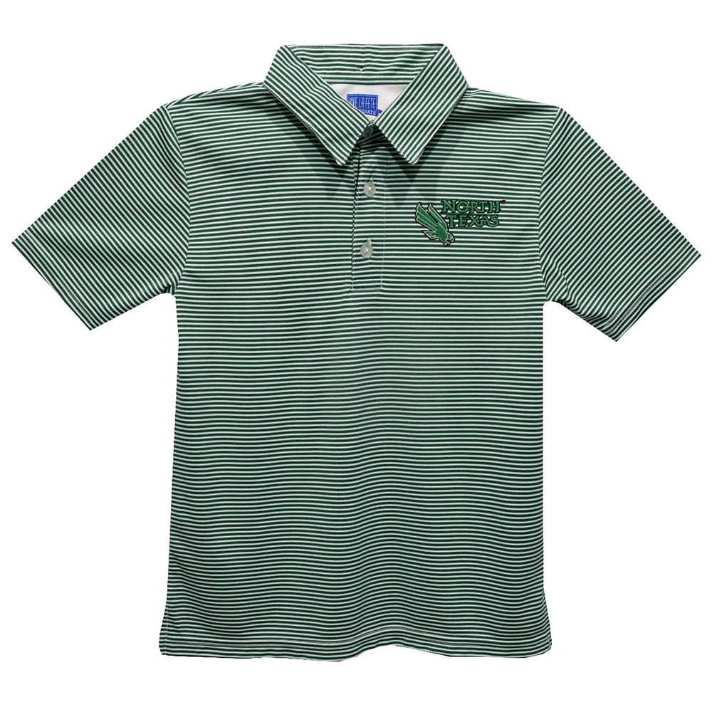 Toddler Vive La Fete Kelly Green North Texas Mean Pencil Stripe Polo