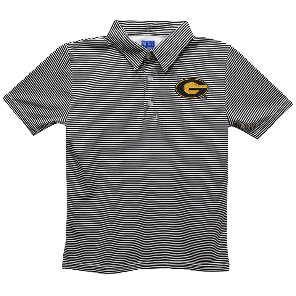 Youth Vive La Fete Black Grambling Tigers Pencil Stripe Polo