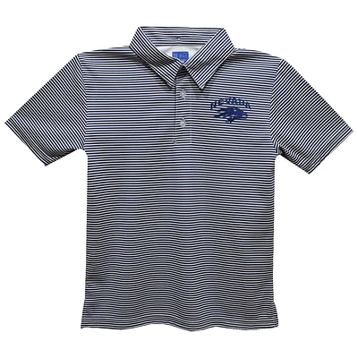 Youth Vive La Fete Navy Nevada Wolf Pack Pencil Stripe Polo