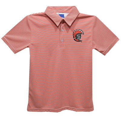 Youth Vive La Fete Red Tampa Spartans Pencil Stripe Polo
