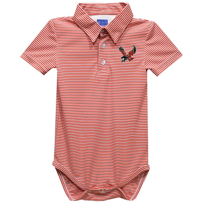 Infant Vive La Fete Red Eastern Washington Eagles Polo Pencil Stripe Bodysuit