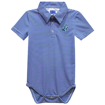 Infant Vive La Fete Royal Cal State San Bernardino Coyotes Polo Pencil Stripe Bodysuit
