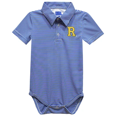 Infant Vive La Fete Royal Rochester Yellow Jackets Polo Pencil Stripe Bodysuit