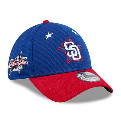 Men's New Era Blue/Red San Diego Padres 2025 MLB All-Star Game Workout 39THIRTY Flex Hat