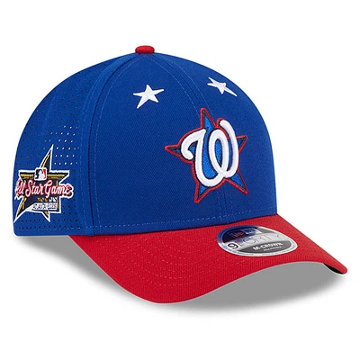 Men's New Era Blue/Red Washington Nationals 2025 MLB All-Star Game Workout 9FORTY M-Crown Adjustable Hat