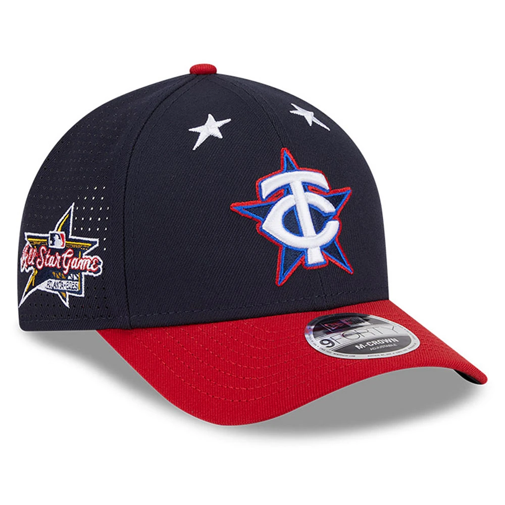 Men's New Era Navy/Red Minnesota Twins 2025 MLB All-Star Game Workout 9FORTY M-Crown Adjustable Hat