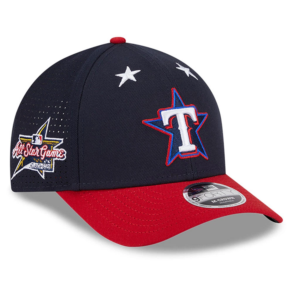 Men's New Era Navy/Red Texas Rangers 2025 MLB All-Star Game Workout 9FORTY M-Crown Adjustable Hat