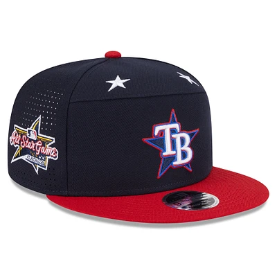 Men's New Era Navy/Red Tampa Bay Rays 2025 MLB All-Star Game Workout Side Patch 9FIFTY Snapback Hat