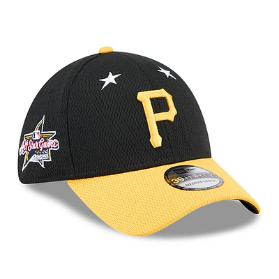 Men's New Era Black/Gold Pittsburgh Pirates 2025 MLB All-Star Game 39THIRTY Flex Hat