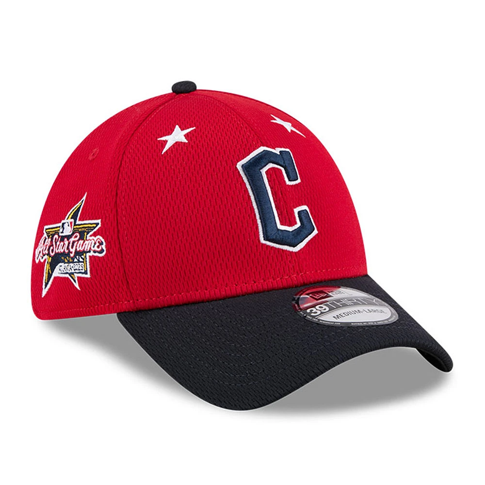 Men's New Era Red/Navy Cleveland Guardians 2025 MLB All-Star Game 39THIRTY Flex Hat