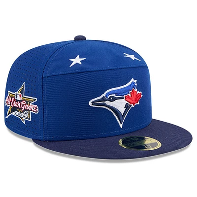 Men's New Era Royal/Navy Toronto Blue Jays 2025 MLB All-Star Game Side Patch 59FIFTY Fitted Hat