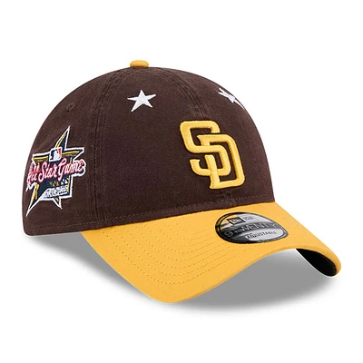 Men's New Era Brown/Gold San Diego Padres 2025 MLB All-Star Game 9TWENTY Adjustable Hat