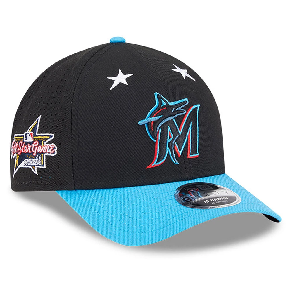 Men's New Era Black/Blue Miami Marlins 2025 MLB All-Star Game 9FORTY M-Crown Adjustable Hat