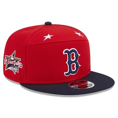 Men's New Era Red/Navy Boston Red Sox 2025 MLB All-Star Game Side Patch 9FIFTY Snapback Hat