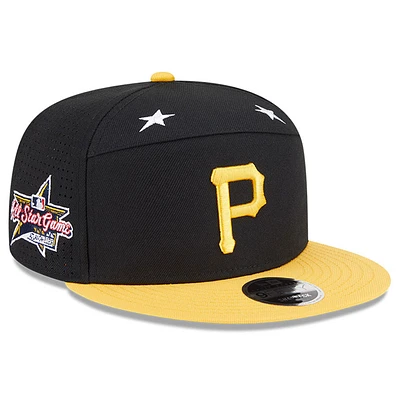 Men's New Era Black/Gold Pittsburgh Pirates 2025 MLB All-Star Game Side Patch 9FIFTY Snapback Hat