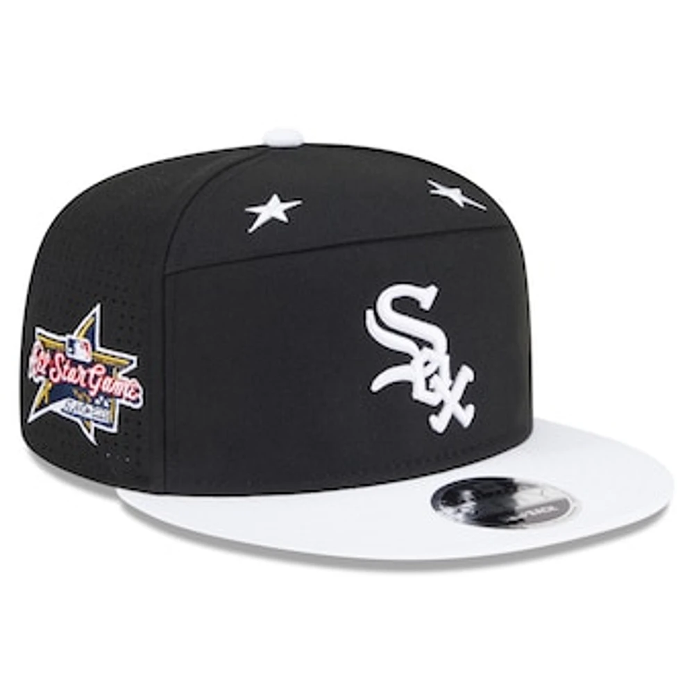 Men's New Era Black/White Chicago White Sox 2025 MLB All-Star Game Side Patch 9FIFTY Snapback Hat