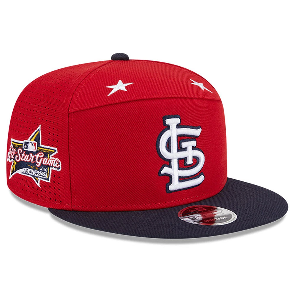 Men's New Era Red/Navy St. Louis Cardinals 2025 MLB All-Star Game Side Patch 9FIFTY Snapback Hat