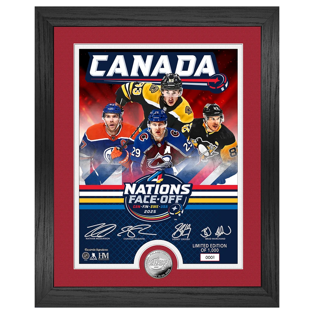 Highland Mint Canada 2025 4 Nations Face-Off 13" x 16" Silver Coin Photo Mint