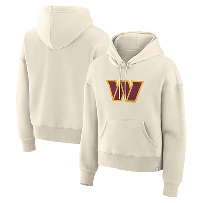 Women's Fanatics Cream Washington Commanders Dove Legacy Pullover Hoodie