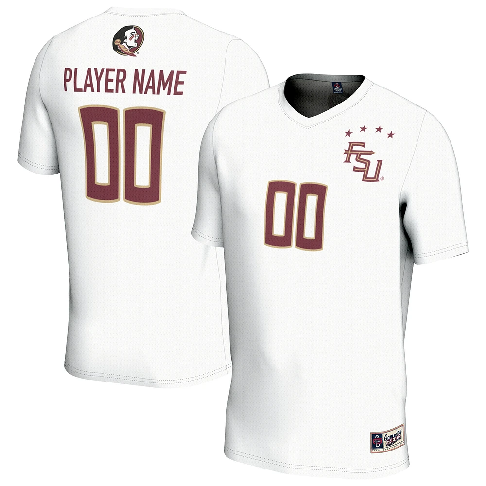 Unisex GameDay Greats White Florida State Seminoles NIL Pick-A-Player Lightweight Collegiate Soccer Fashion Jersey