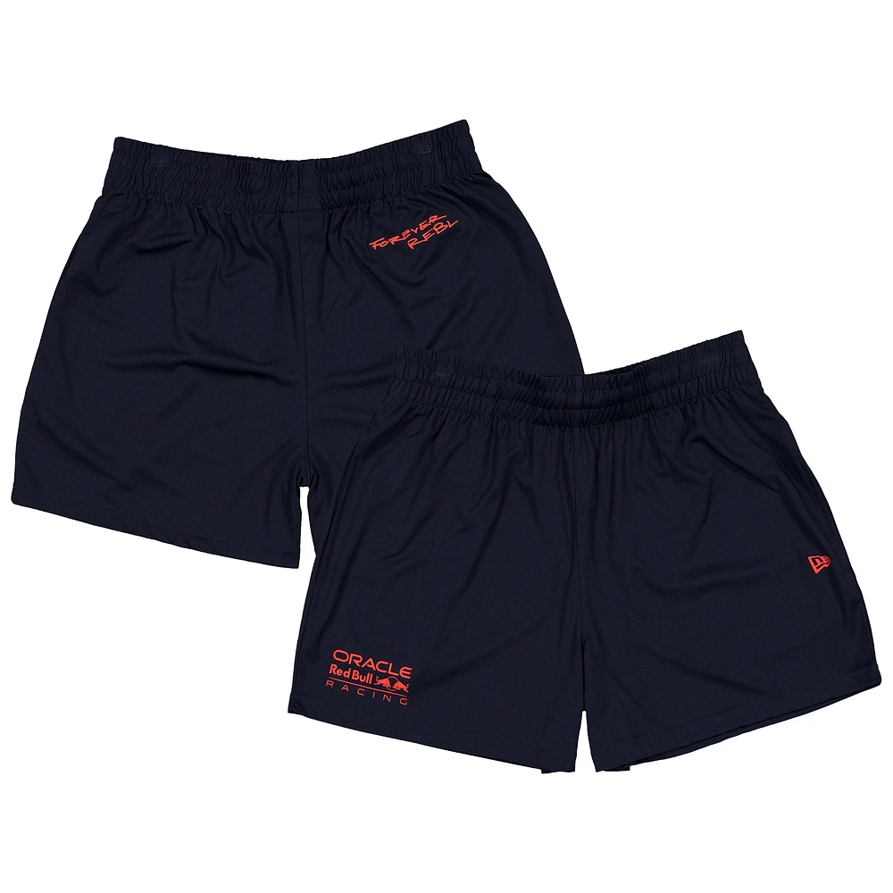 Men's New Era Navy Red Bull Racing Graphic Soccer Shorts