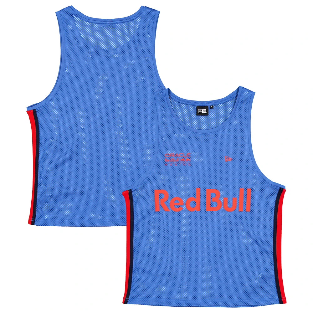 Men's New Era Blue Red Bull Racing Basketball Mesh Tank Top