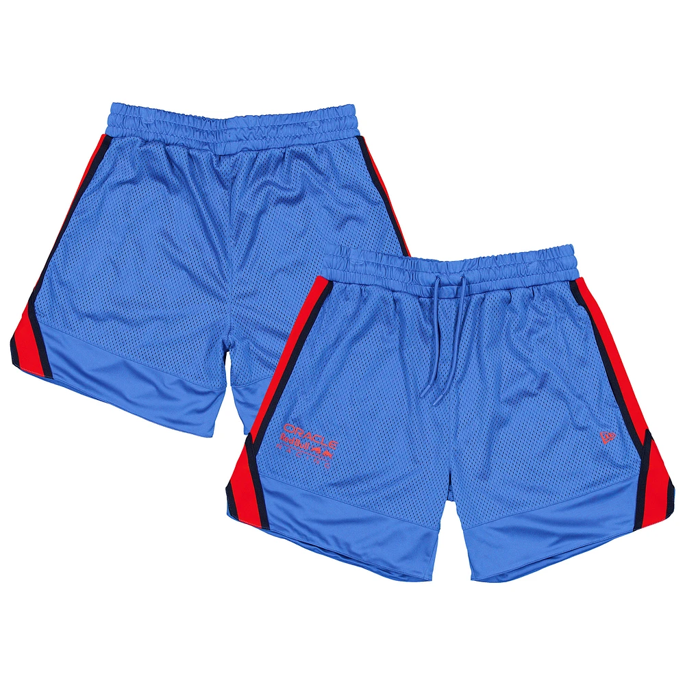 Men's New Era Blue Red Bull Racing Basketball Mesh Shorts