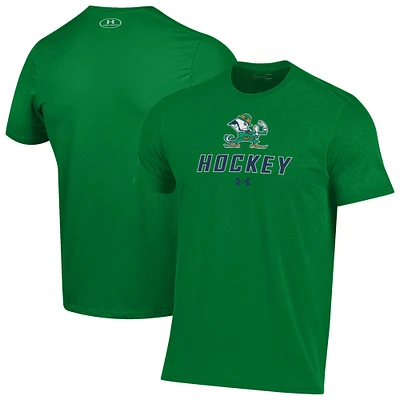 Men's Under Armour Green Notre Dame Fighting Irish Hockey Performance T-Shirt