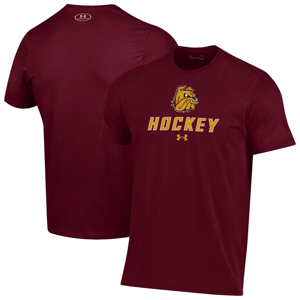 Men's Under Armour Maroon Minnesota Duluth Bulldogs Hockey Performance T-Shirt