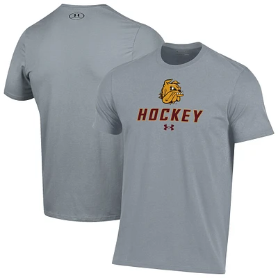 Men's Under Armour Gray Minnesota Duluth Bulldogs Hockey Performance T-Shirt