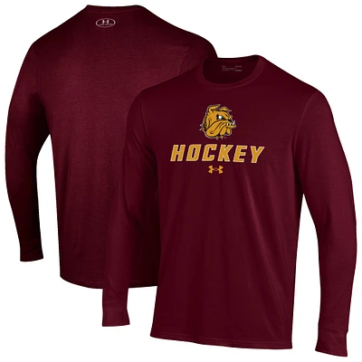 Men's Under Armour Maroon Minnesota Duluth Bulldogs Performance Long Sleeve T-Shirt