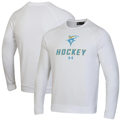 Men's Under Armour LIU Sharks Hockey Rival Fleece Pullover Sweatshirt