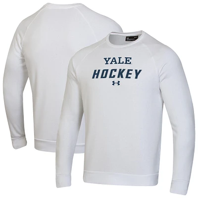 Men's Under Armour Yale Bulldogs Hockey Rival Fleece Pullover Sweatshirt