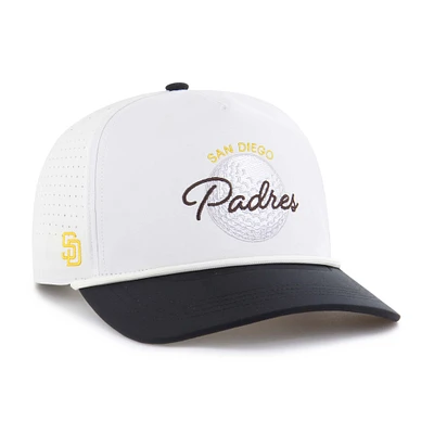 Men's '47 White/Black San Diego Padres Gimmie Golf Hitch Rope Adjustable Hat