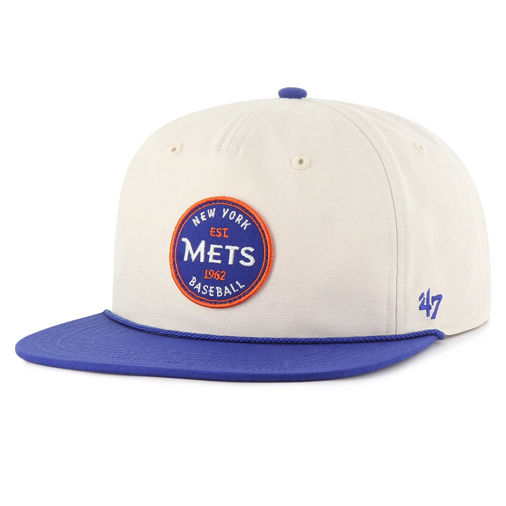 Men's '47 Natural New York Mets Payson Captain Snapback Hat