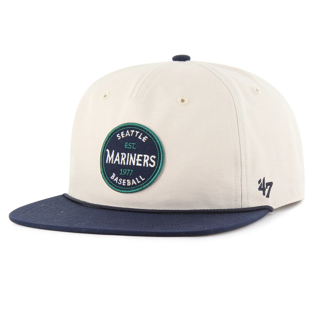 Men's '47 Cream Seattle Mariners Payson Captain Adjustable Hat