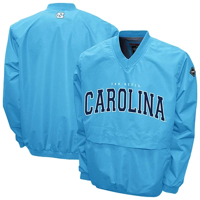 Men's Franchise Club Carolina Blue North Tar Heels Windshell FC Member V-Neck Pullover Jacket