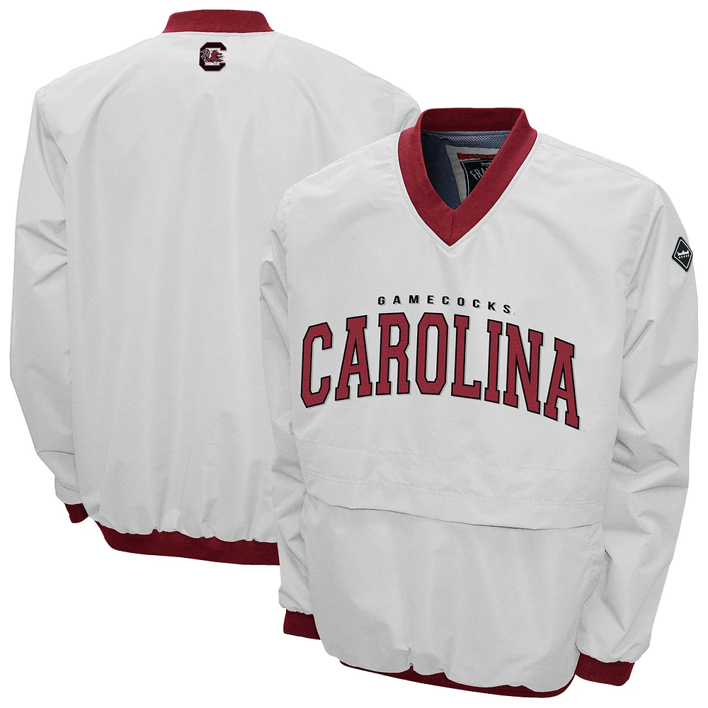 Men's Franchise Club South Carolina Gamecocks Windshell FC Member V-Neck Pullover Jacket
