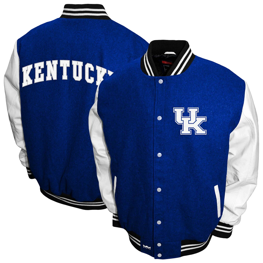 Men's Franchise Club Royal Kentucky Wildcats Big & Tall Graduate Full-Snap Jacket
