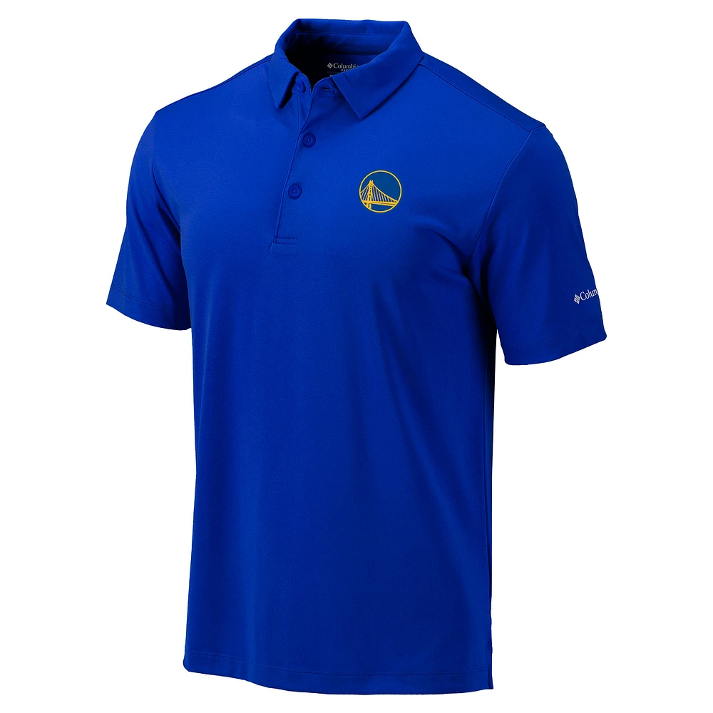 Men's Columbia Royal Golden State Warriors Omni-Wick Drive Polo
